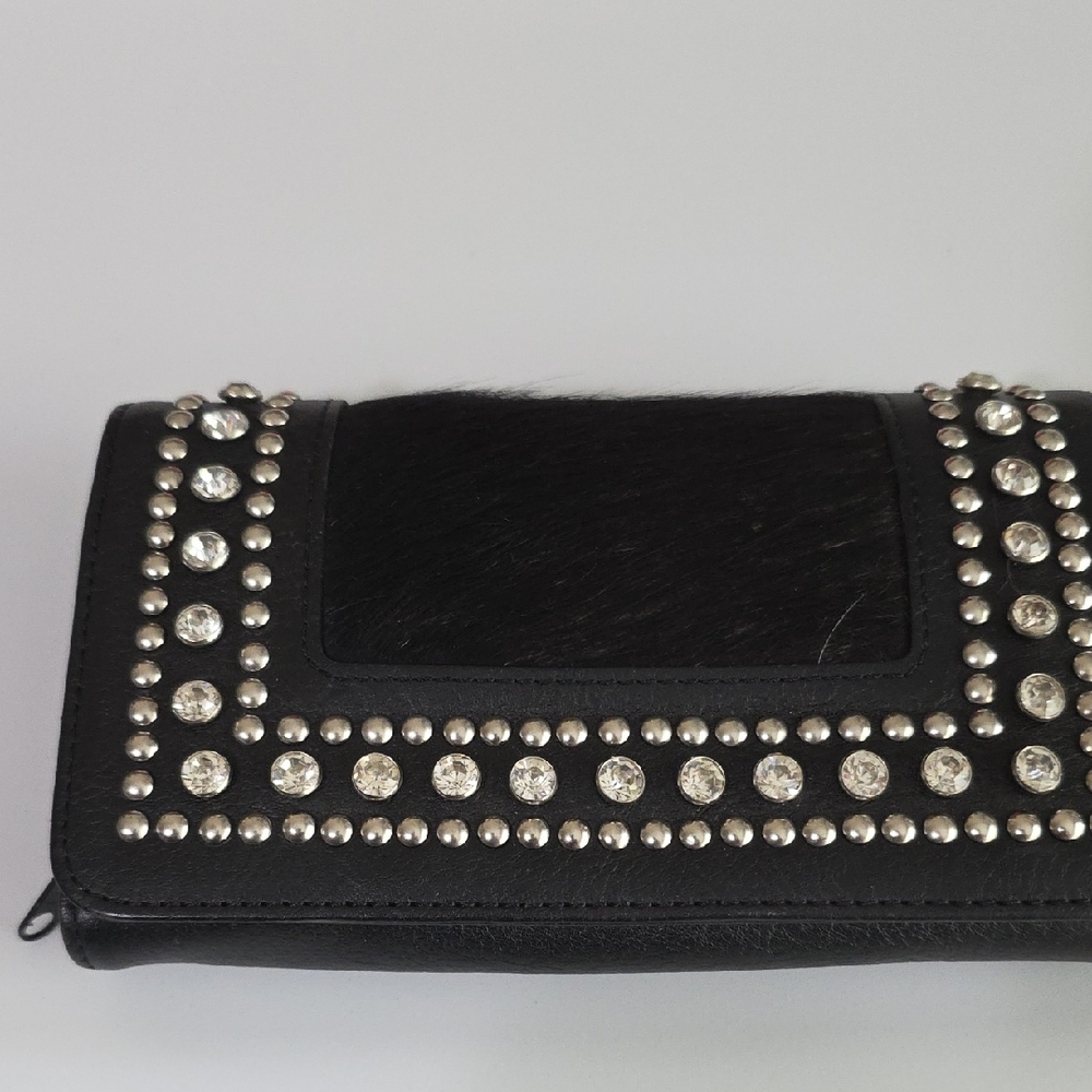 Black Studded Women's Clutch